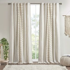 Chic Cream Textured Curtains